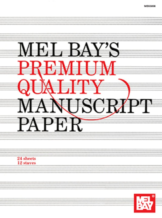 Premium Quality Manuscript Paper 12 Stave 96 Page