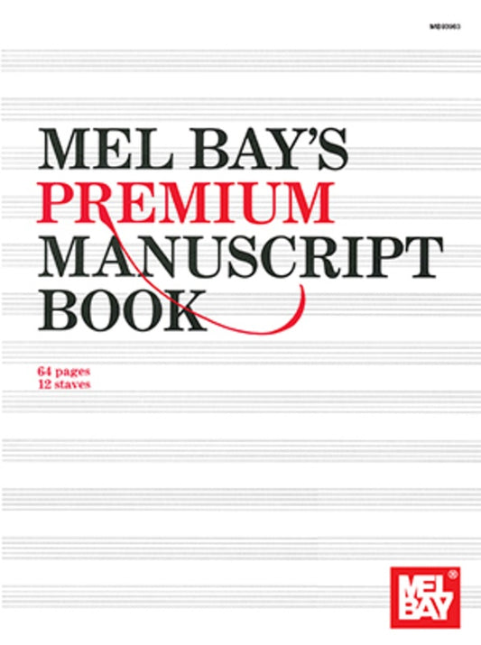 Premium Manuscript Book 64 Pages 12 Stave