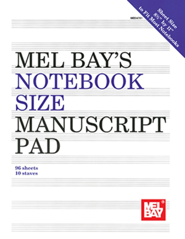 Notebook-Size Manuscript Pad 10-Stave