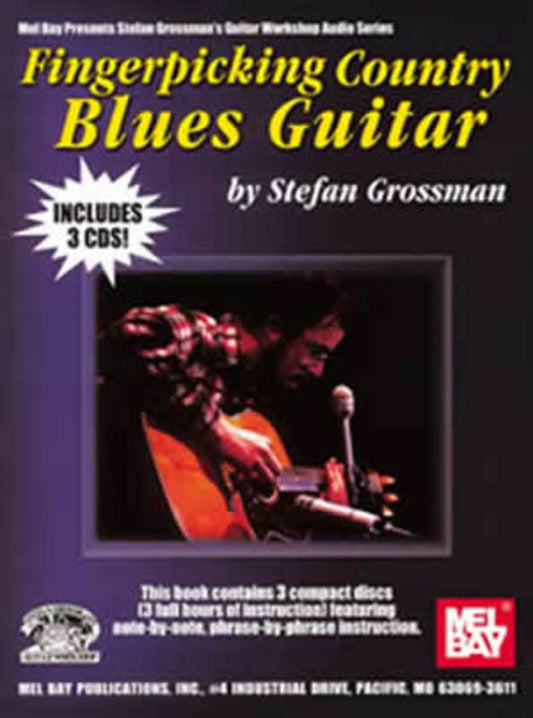 Fingerpicking Country Blues Guitar Book/Cd