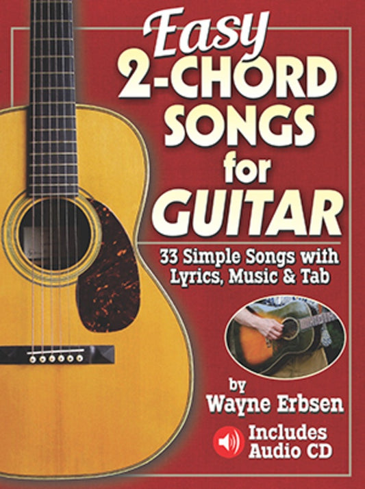 Easy 2 Chord Songs For Guitar Bk/Cd