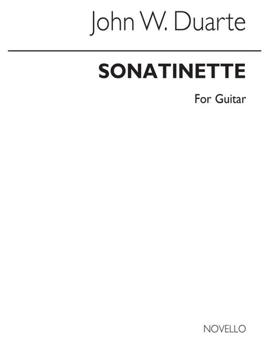 Duarte Sonatinette For Guitar(Arc)