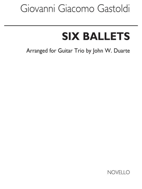 Gastoldi 6 Ballets Guitar(Arc)