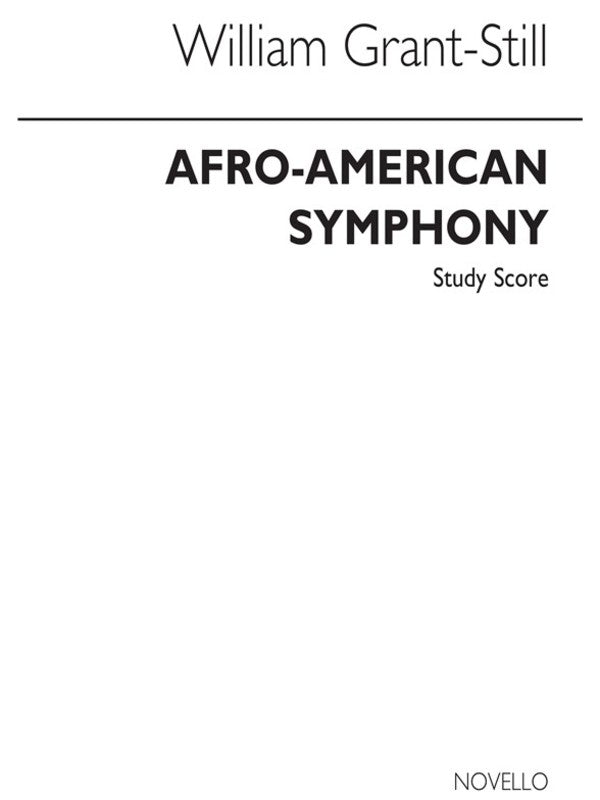 Afro American Symphony Study Score Book