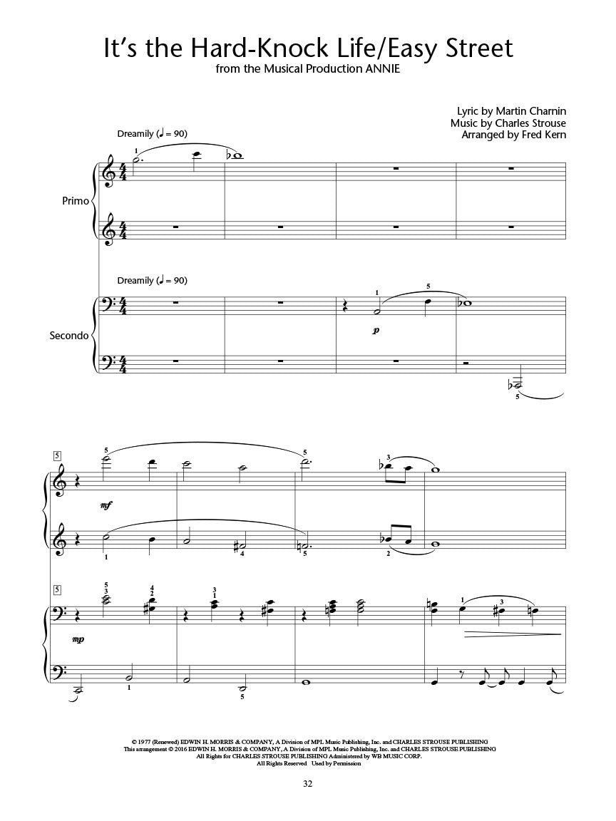 HLSPL Popular Songs- Four Hands on Broadway Piano Book