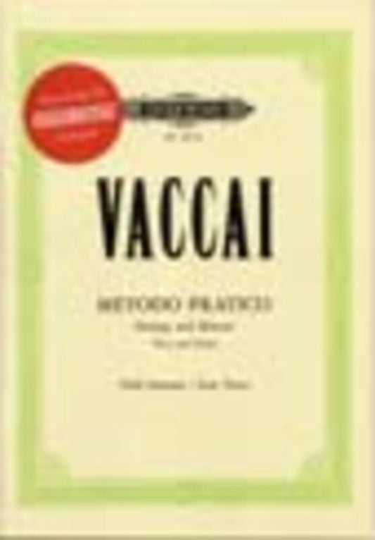 Vaccai - Practical Method Low Voice Bk/Cd