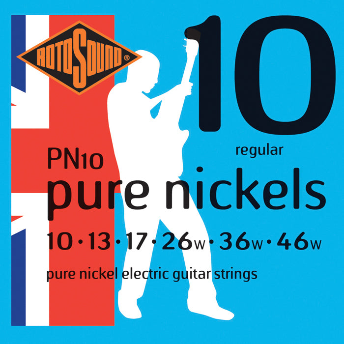 Rotosound PN10 Pure Nickels Electric String Set 10 - 46