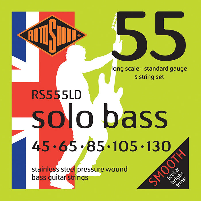 Rotosound RS555LD Solobass Pressure Wound 5 String 45-130