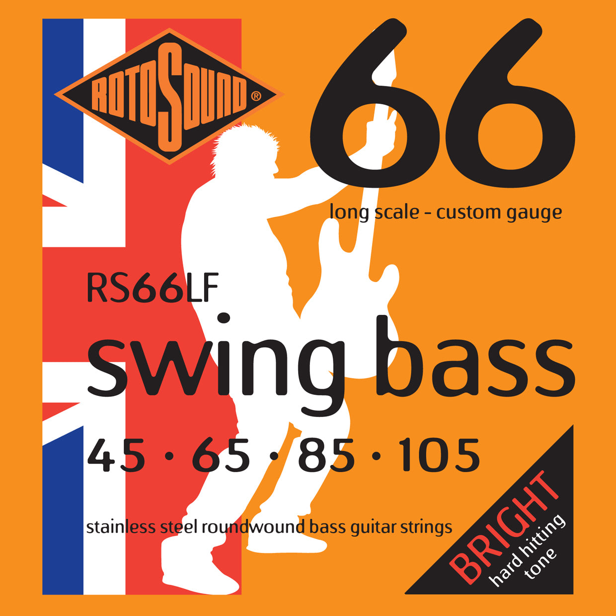 Rotosound RS66LF Swing Bass 66 Long Scale Hybrid 45 - 105 Stainless