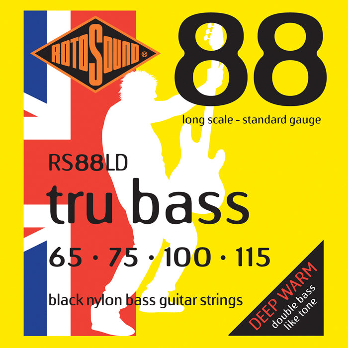 Rotosound RS88LD Tru Bass 88 Black Nylon Tapewound 65 - 115