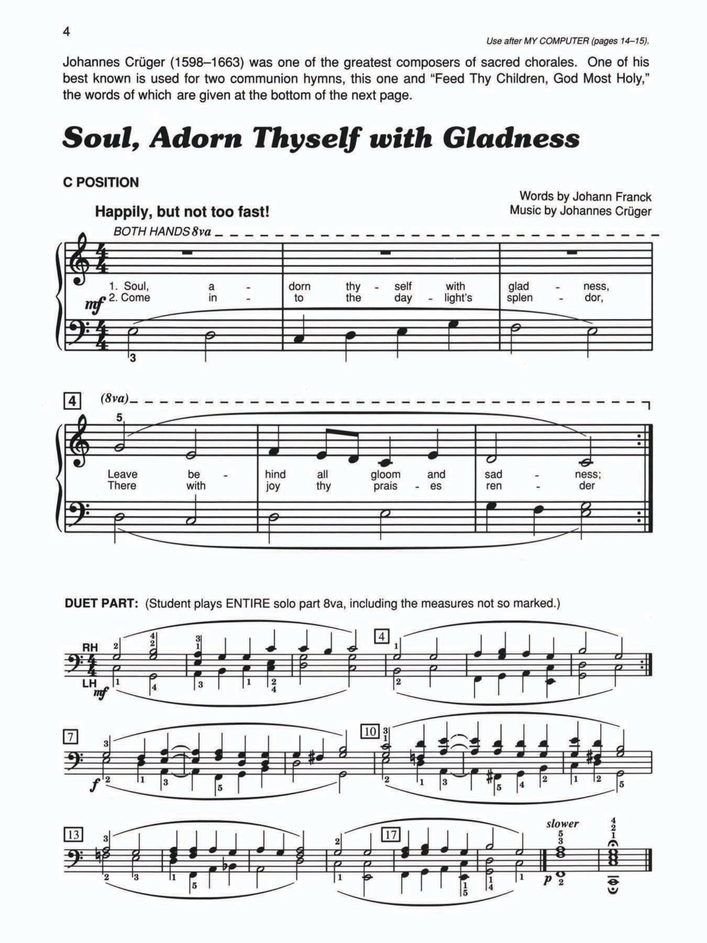 Alfred's Basic Piano Prep Course Sacred Solo Book Level D