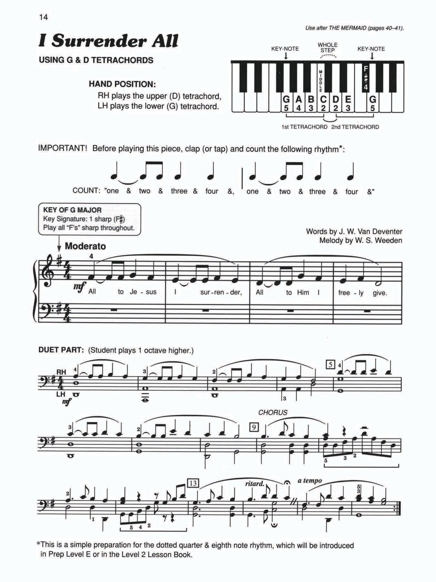 Alfred's Basic Piano Prep Course Sacred Solo Book Level D