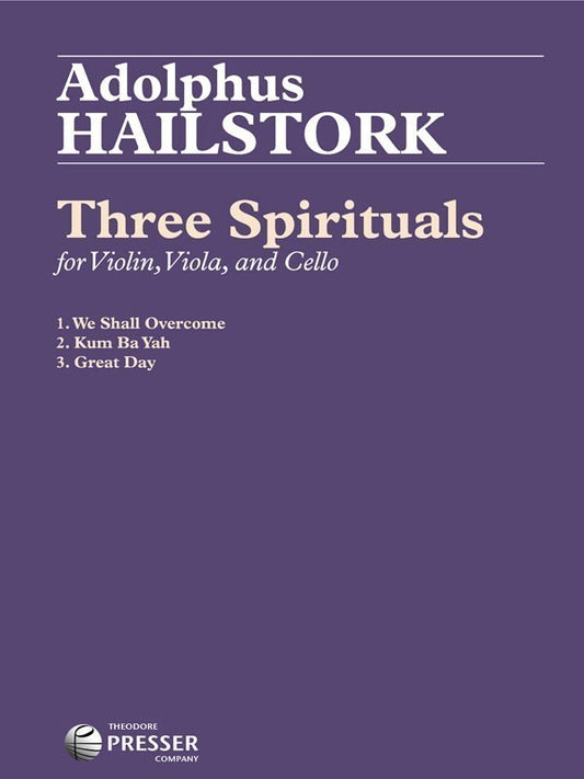 Three Spirituals For String Trio Arr Hailstork