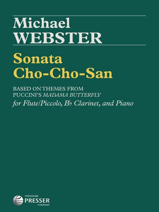 Webster - Sonata Cho-Cho-San Flu/Cla/Pno