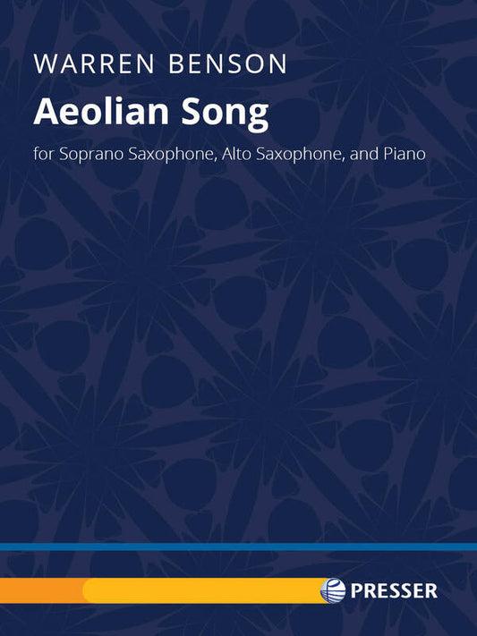 Benson - Aeolian Song For Soprano Sax/Alto Sax/Piano