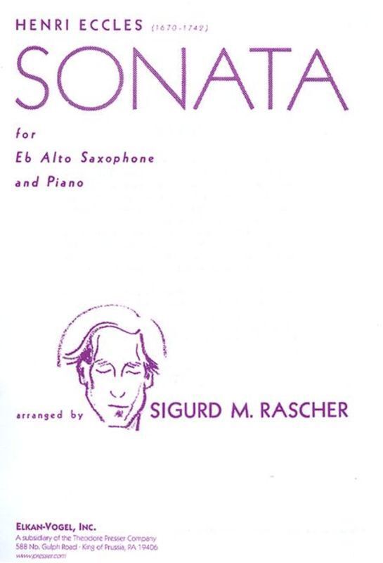 Eccles - Sonata For Alto Sax/Piano Arr Rascher