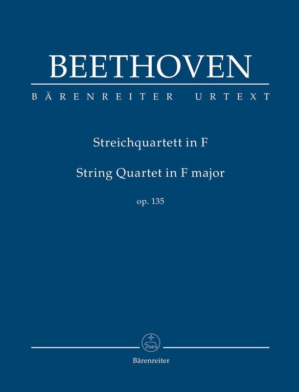 Beethoven - String Quartet F Major Op 135 Study Score