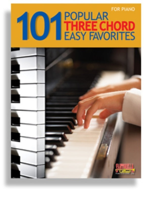 101 Popular Three Chord Easy Favourites For Piano Book