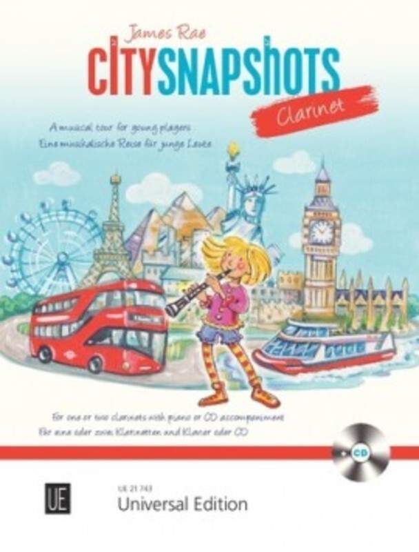 City Snapshots For 1 Or 2 Clarinets/Piano Bk/Cd