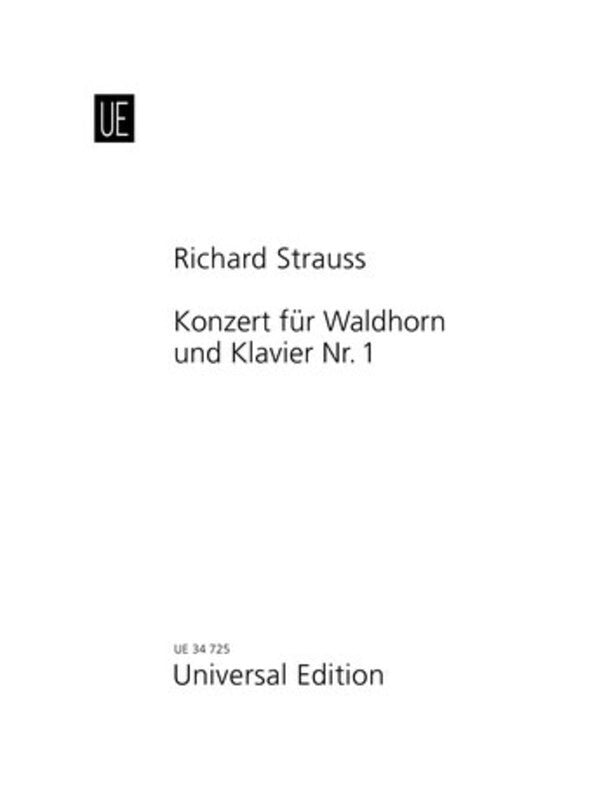 Strauss - Concerto No 1 Op 11 E Flat French Horn/Piano