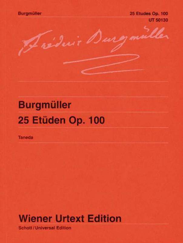 Burgmuller - 25 Etudes Op 100 Urtext Book