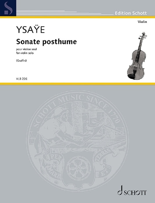 Ysaye - Sonate Posthume Op 27Bis For Violin Solo