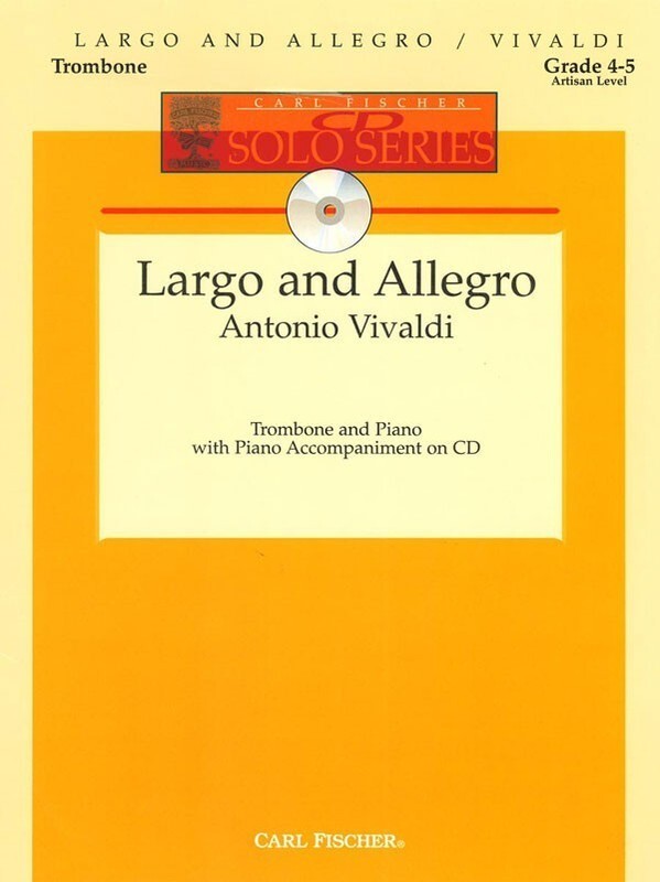 Vivaldi - Largo And Allegro Trombone/Piano Bk/Cd