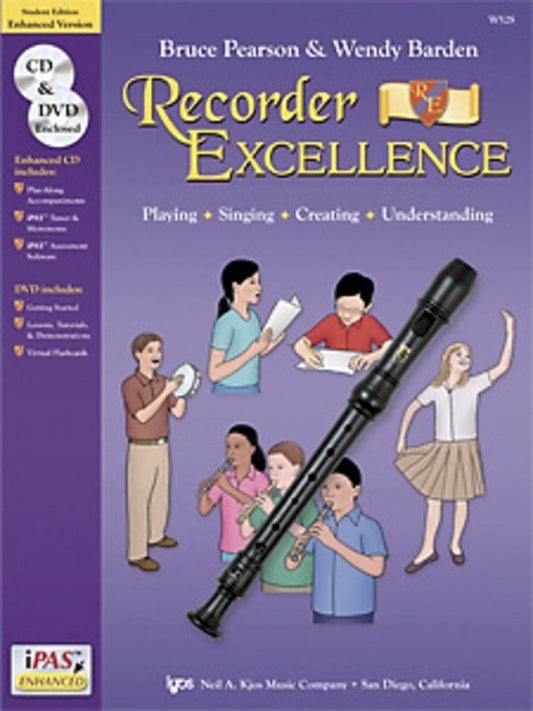 Recorder Excellence Student Bk/Cd/Dvd/Ipas