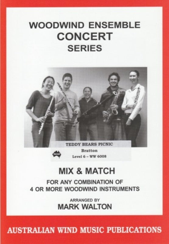 Teddy Bears Picnic Mix & Match 4 Or More Woodwind Instrument