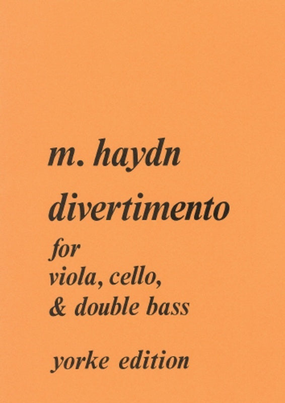 Haydn - Divertimento For Viola/Cello/Double Bass