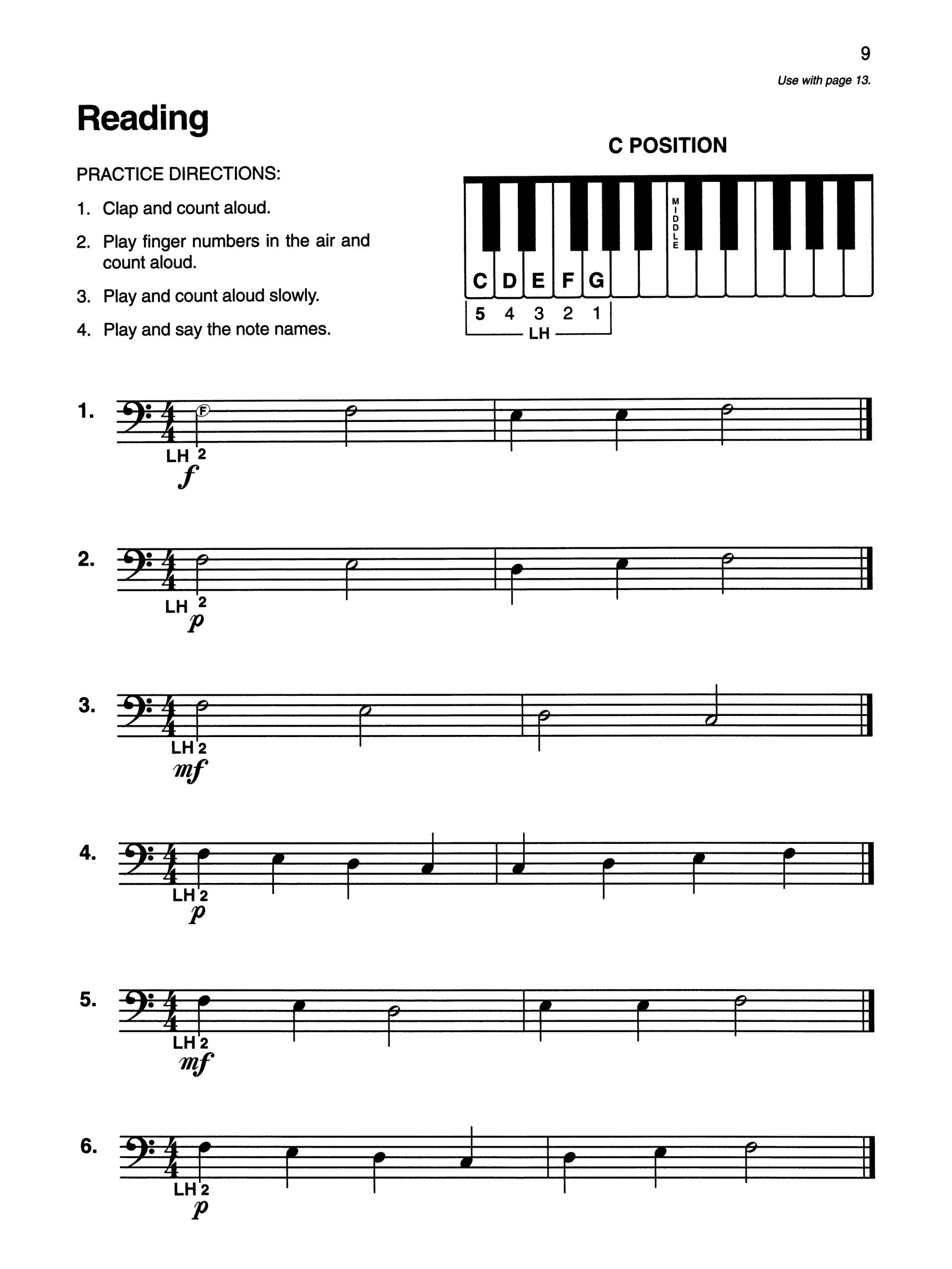 Alfred's Basic Piano Library - Sight Reading Complete Level 1 (1A/1B)