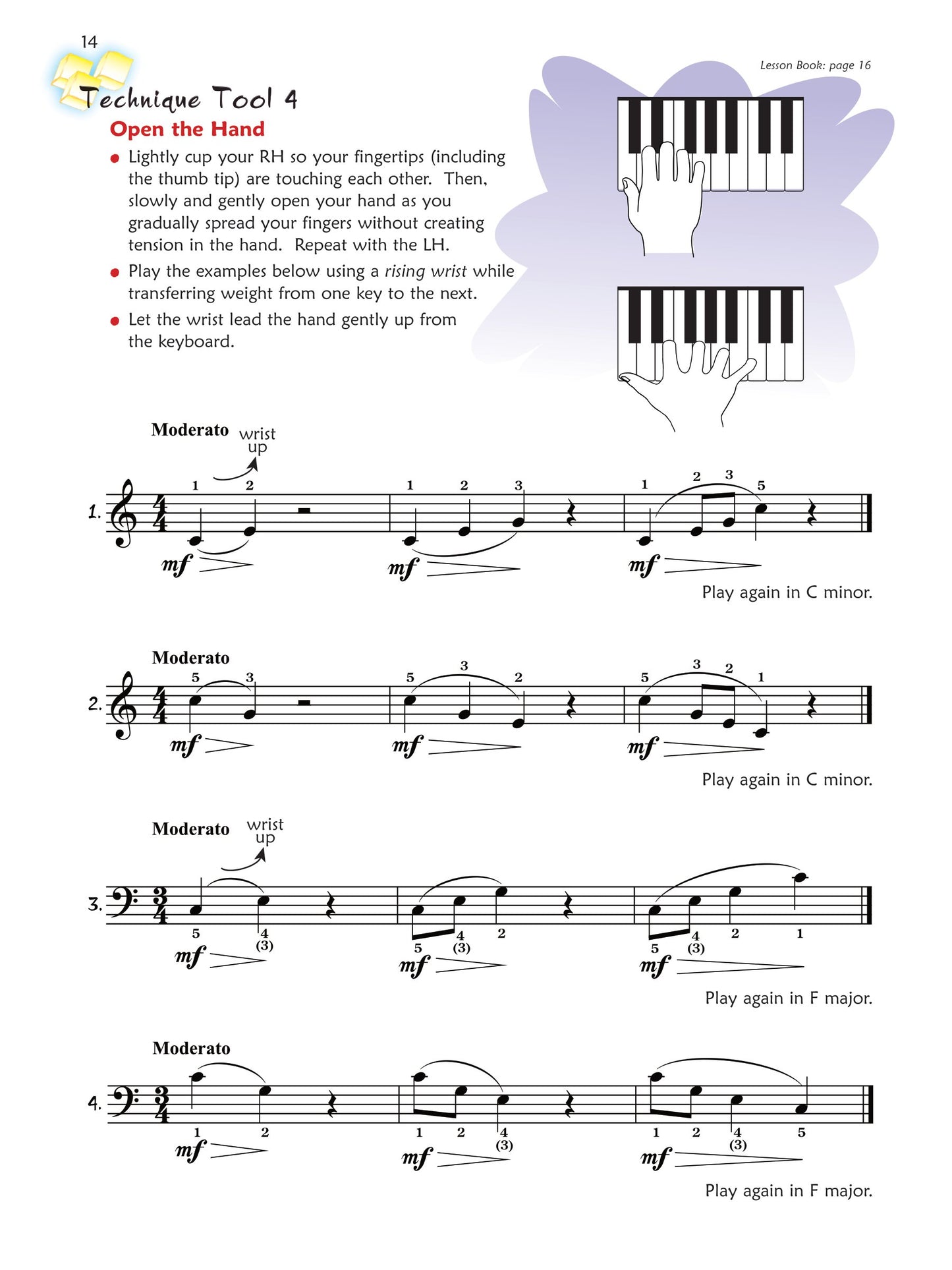 Alfred's Premier Piano Course - Technique Book 4