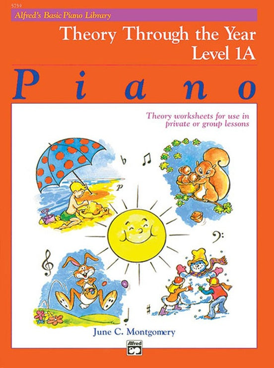 Alfred's Basic Piano Library - Theory Through The Year Level 1A Book