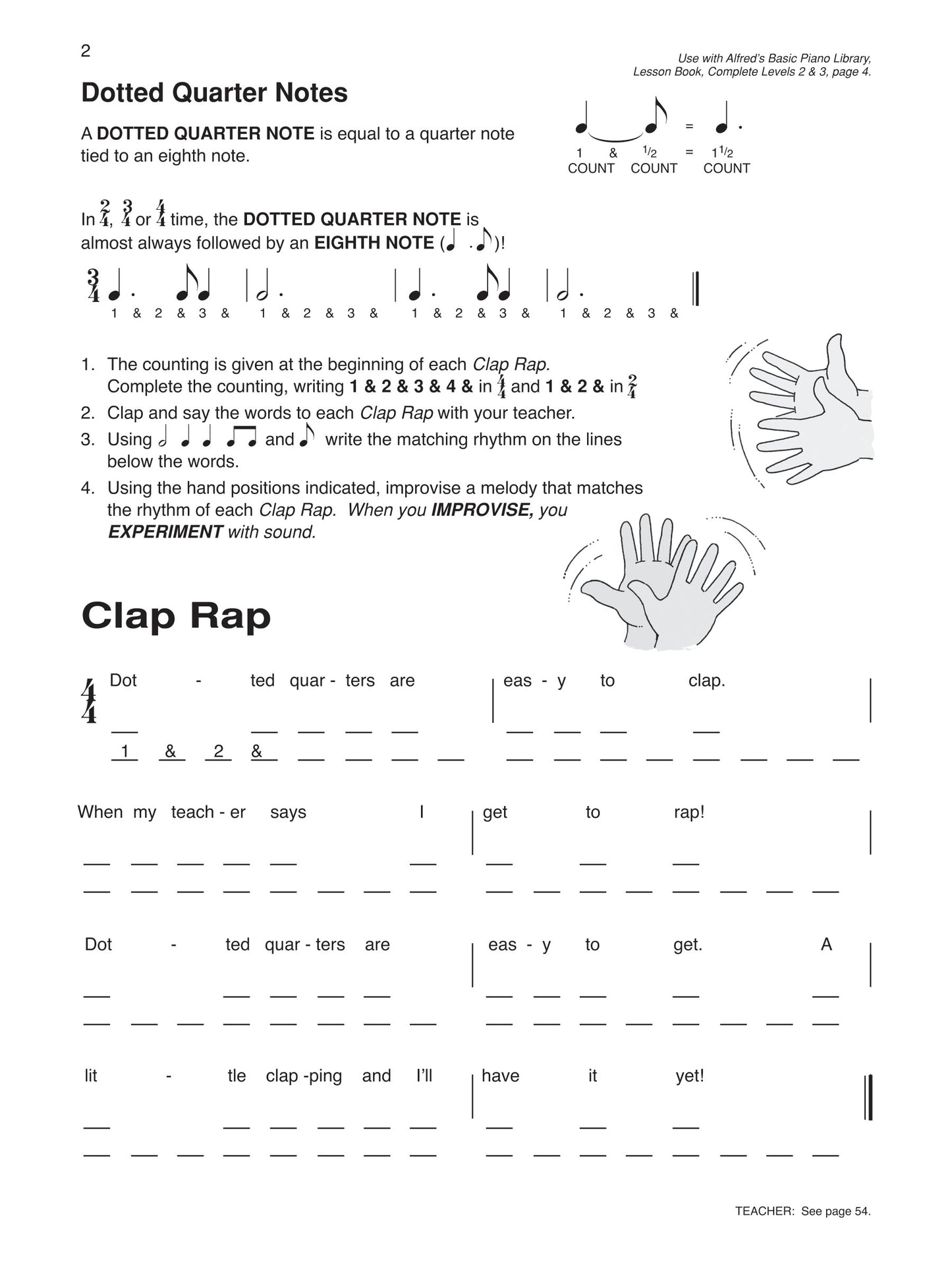 Alfred's Basic Piano Library - Composition Book Complete Level 2 & 3