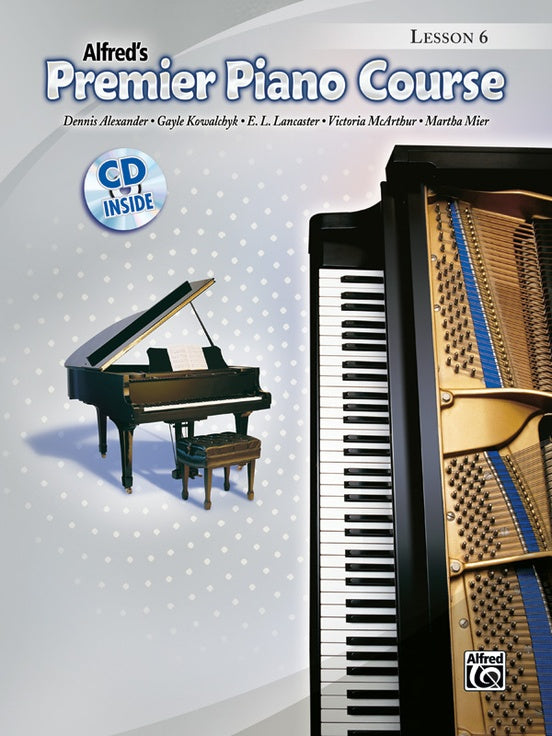 Alfred's Premier Piano Course - Lesson Level 6 Book (Book and Cd)