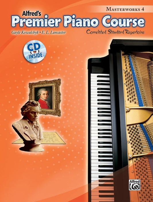 Alfred's Premier Piano Course - Masterworks Book 4 (Book and Cd)