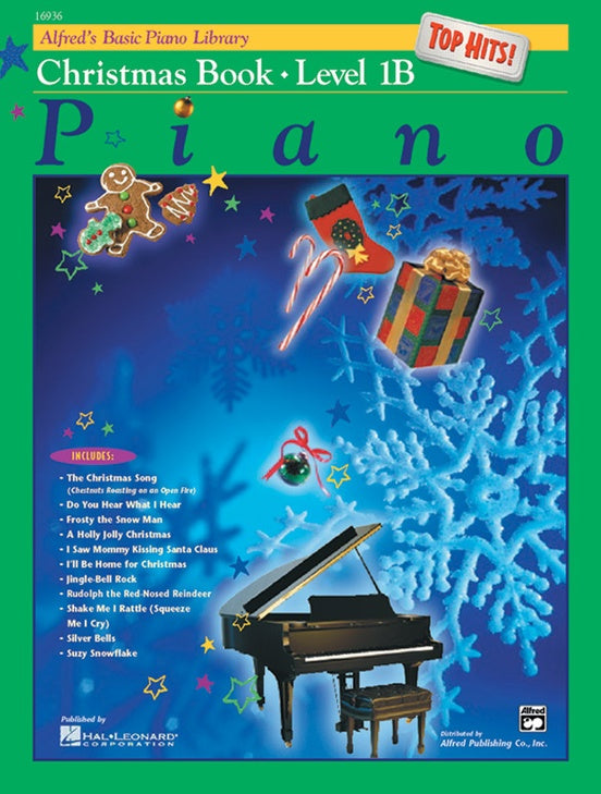 Alfred's Basic Piano Library Top Hits Christmas Level 1B