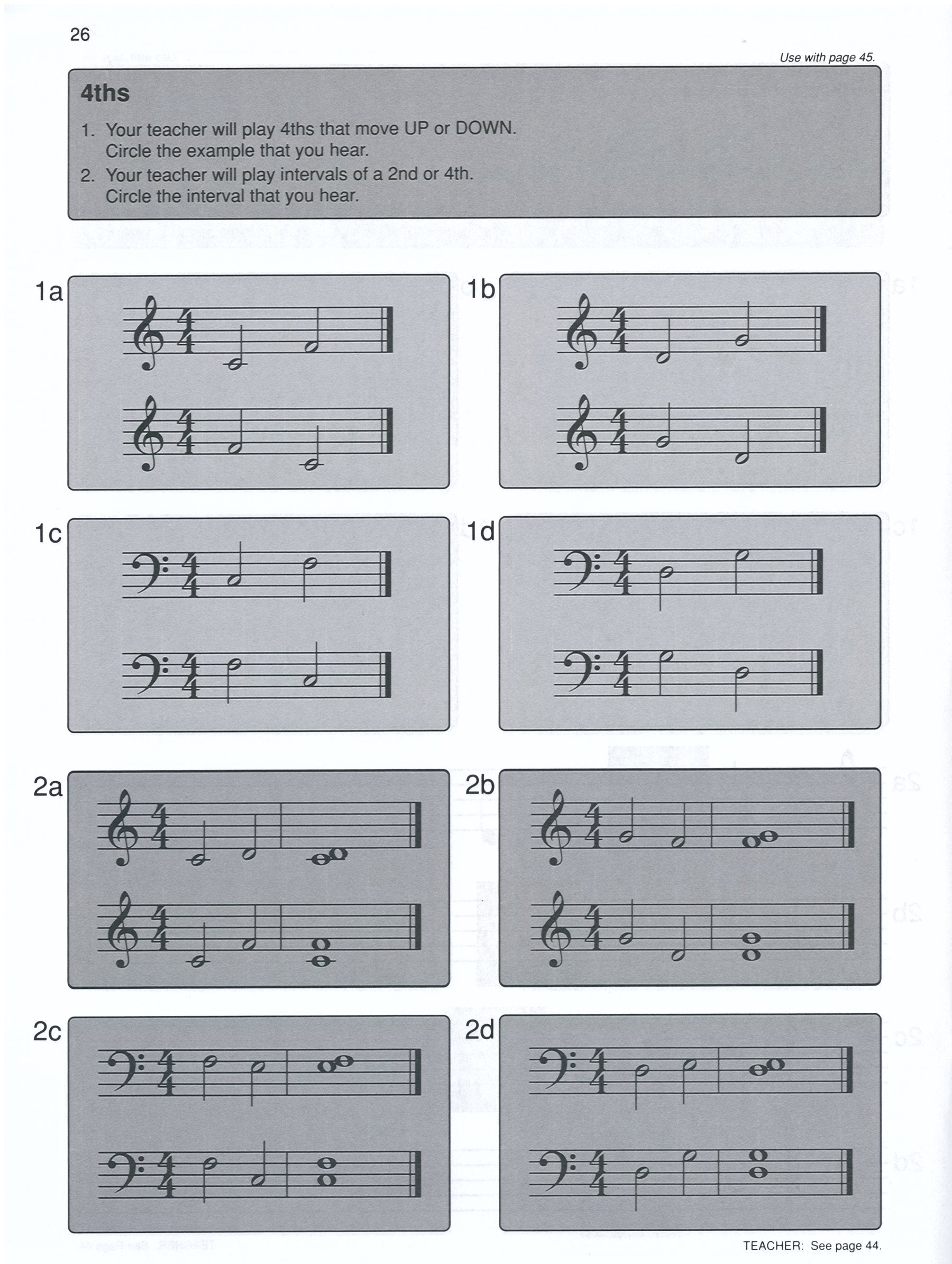 Alfred's Basic Piano Library - Ear Training Book Level 1A