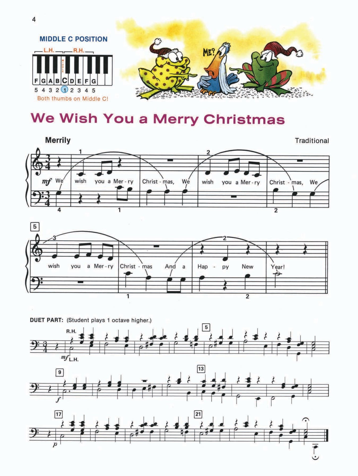 Alfred's Basic Piano Library - Merry Christmas Book Level 1B