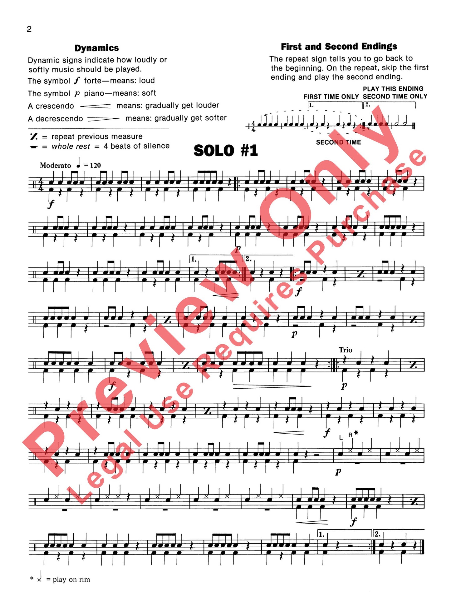 Alfred's Beginning Snare Drum Solos Book