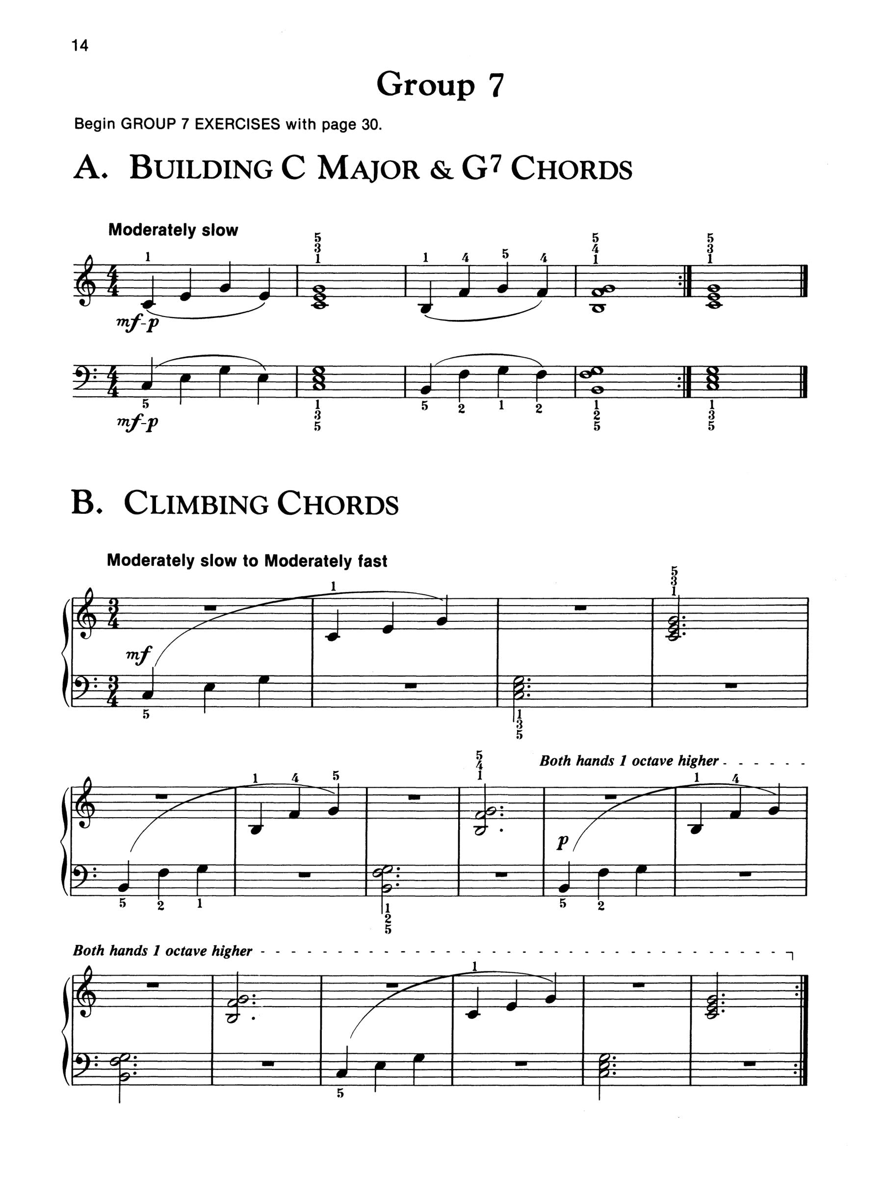 Alfred's Basic Piano Library - Chord Approach Technic Book Level 1